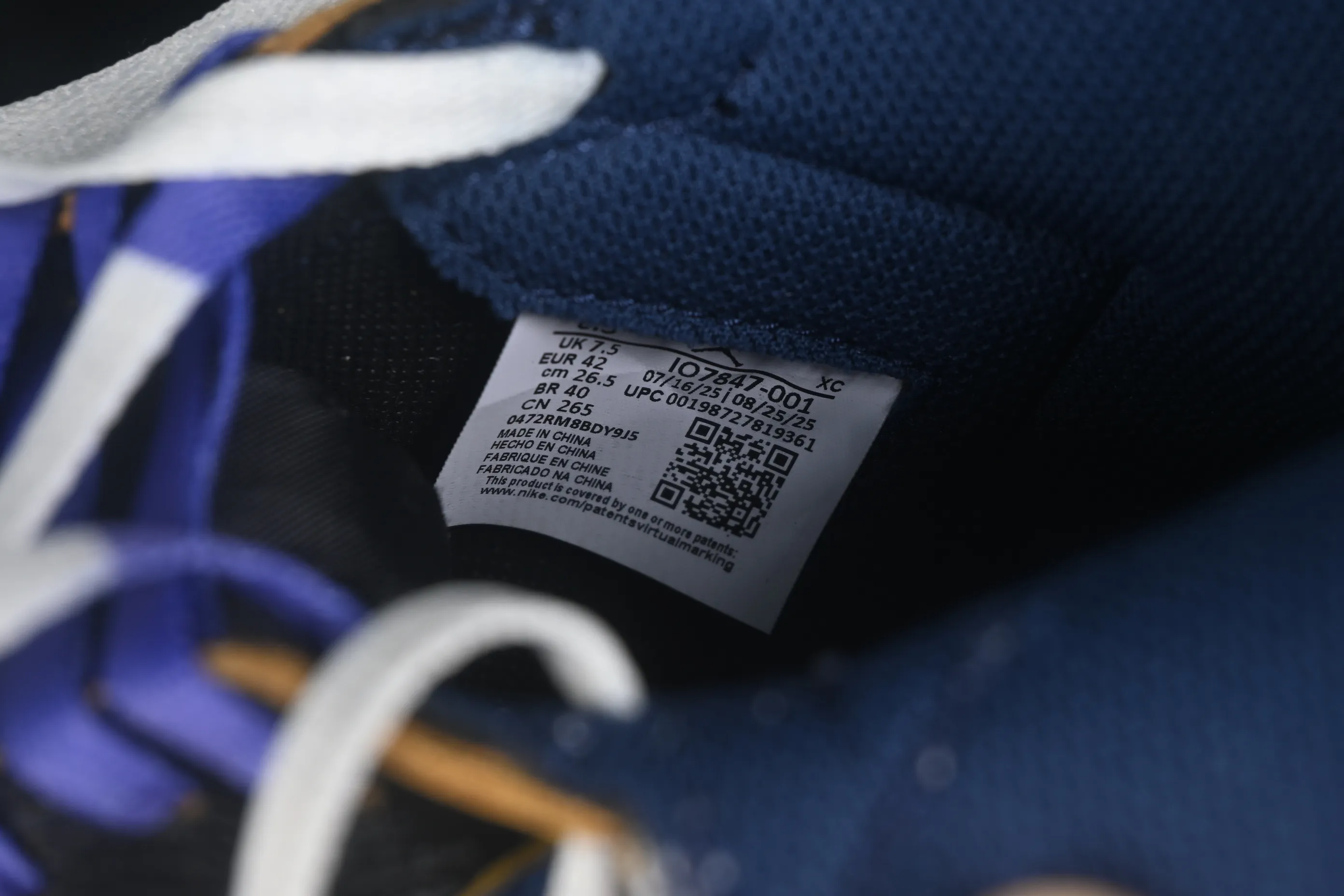 All categories Air Jordan Jordan series basketball shoes Air Jordan 1 High OG version Fragment x Union x Air Jordan 1 Retro AJ1 Joe 1 new deconstructed royal blue high-top basketball shoes IO7847-001